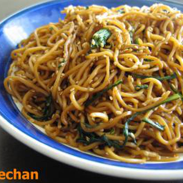 「和」春菊のレモン胡麻焼きそば