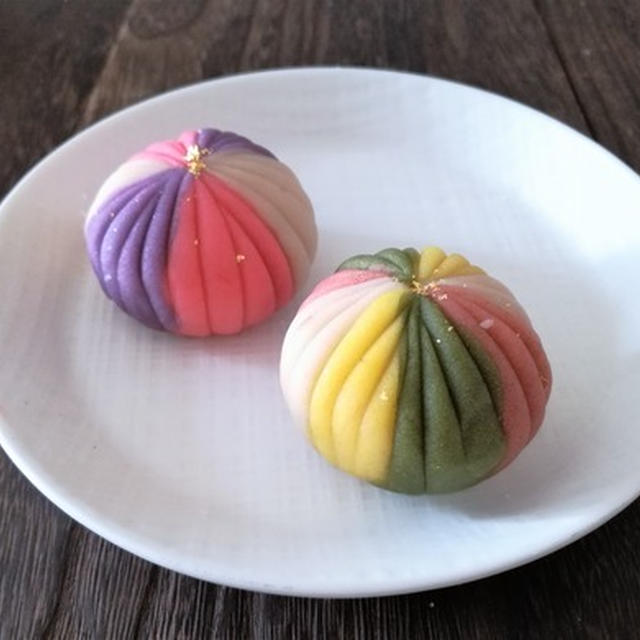 練切で手まりを作ってみた。