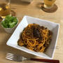 パパっとできる＊茄子と挽き肉のボロネーゼ