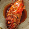 かさごの煮付け　レンコンの肉きんぴら　とろろ納豆海苔