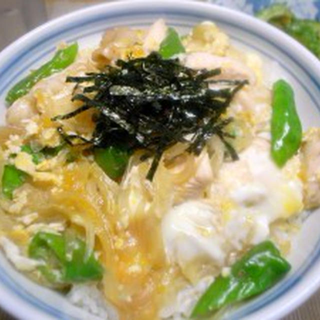 シシトウ入り親子丼