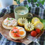 イングリッシュマフィンのブランチ