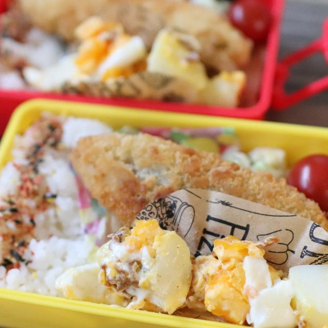 業務スーパーの白身フライでお弁当＼(^o^)／