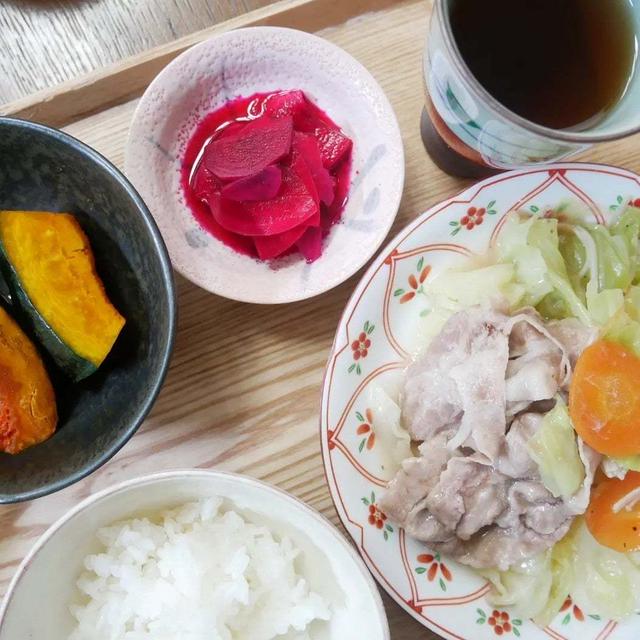 グリーンスナップ×カインズ、サラダビーツの甘酢漬けと晩ごはん
