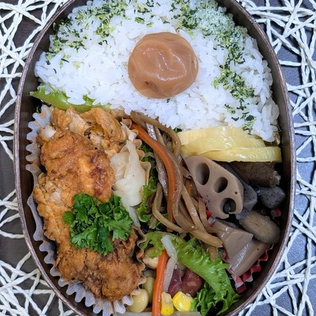 ヤムニョムチキン美味しい～夫のお弁当281