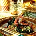 Asian Sesame Noodle with Shrimp & Chard