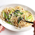 【簡単ランチ】小松菜としらすのペペロンチーノのレシピ