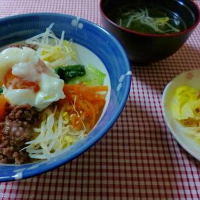 ☆今日の夕食～ビビンバ丼☆