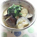 茄子の香り味噌煮。　と献立。