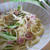 白菜とベーコンのパスタ