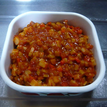 作り置きレシピ：忙しい年末に便利♪具材入りパスタソース③根菜トマト
