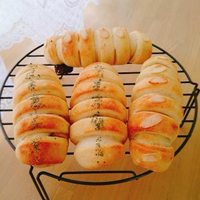 ノンオイルおからぱん♪ちくわパン・チョコパン♪
