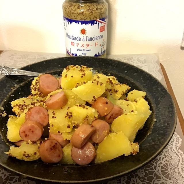 【業務スーパー】これ1つでジャガイモもチキンもうまい　粒マスタード