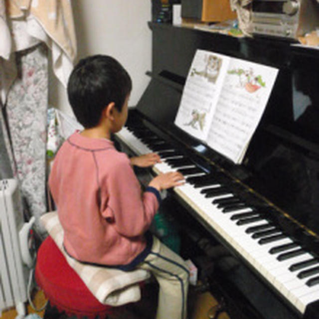 息子のピアノ教室と鍋