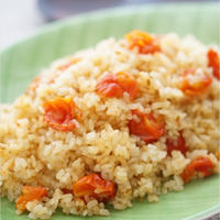 炊飯器で簡単！ミニトマトのクミンピラフ