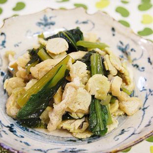 小松菜と打ち豆の煮びたし