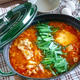 白菜と豆腐たっぷり♪スンドゥブ鍋ふうのお鍋♪&つっかけ？