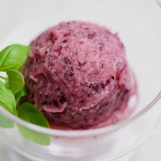 【アイスクリームメーカー】ぶどう(巨峰)のソルベのレシピ