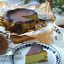 黒豆と抹茶のバスクチーズケーキ