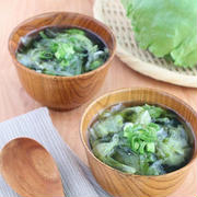 【#腸活レシピ】食物繊維たっぷり！レタスと海苔の中華風スープ