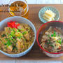 お惣菜をリメイク！5分で楽ラク♡彼ランチ『カツ丼と豚汁のボリューム定食』