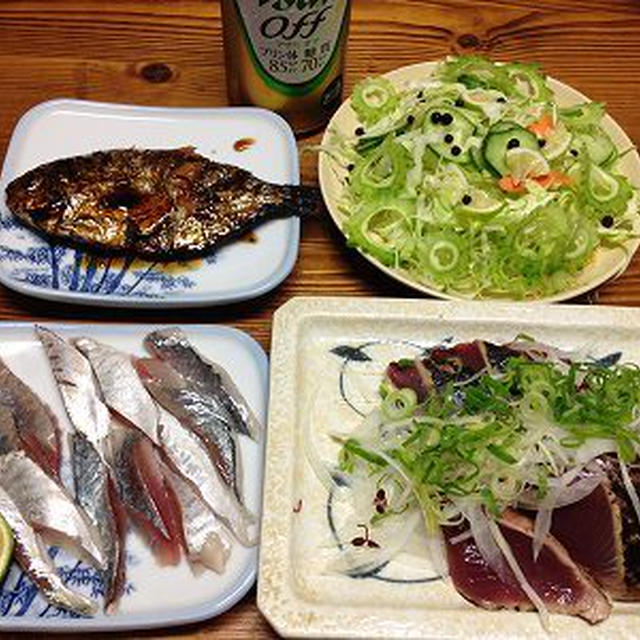 魚魚魚の晩ご飯。一人ぼっちの留守番