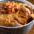 焼き牛丼 feat. わ(中略)旨辛だれと、焼き牛丼 fe(後略) with 長ねぎキムチ。