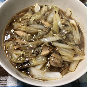一食７０円！白菜とチキンのうま煮