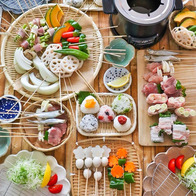 おうちで串カツ屋さんごっこ＊
