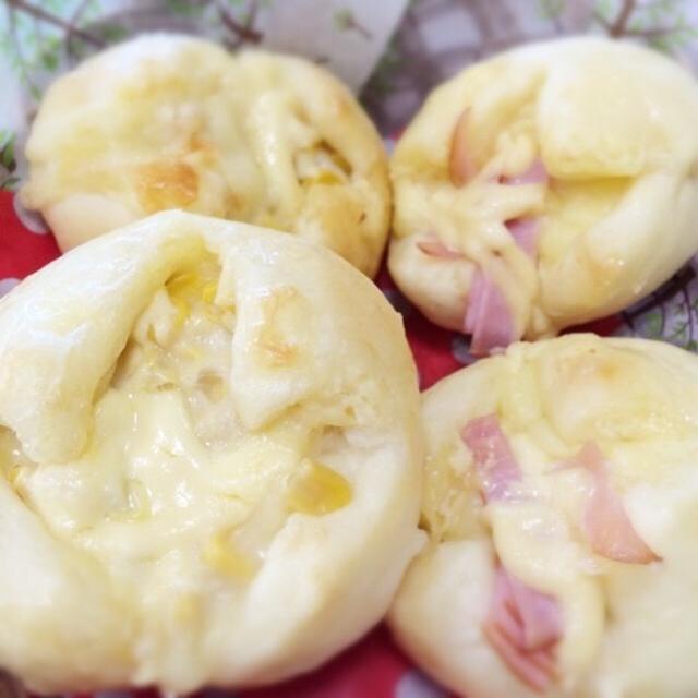 コーンパン、ハムチーズパン！