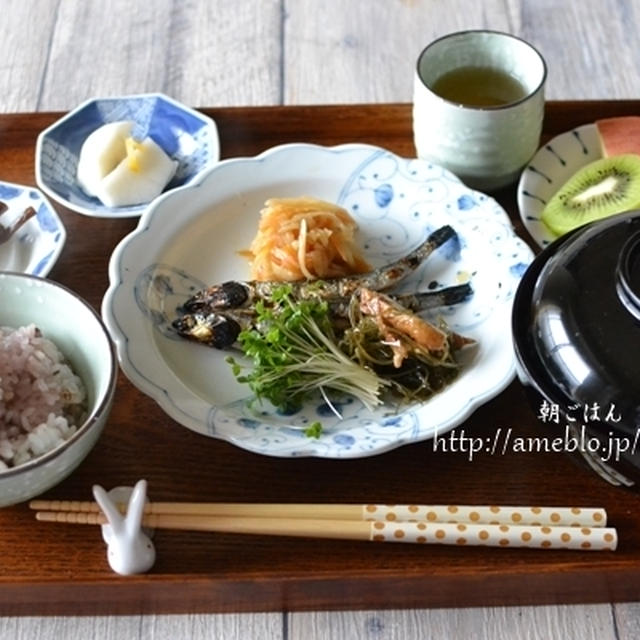 作りおきおかず活用、すいとん汁で和食朝ごはん