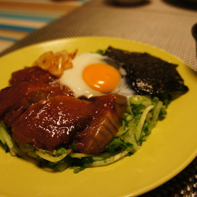 鰹の韓国風丼～！