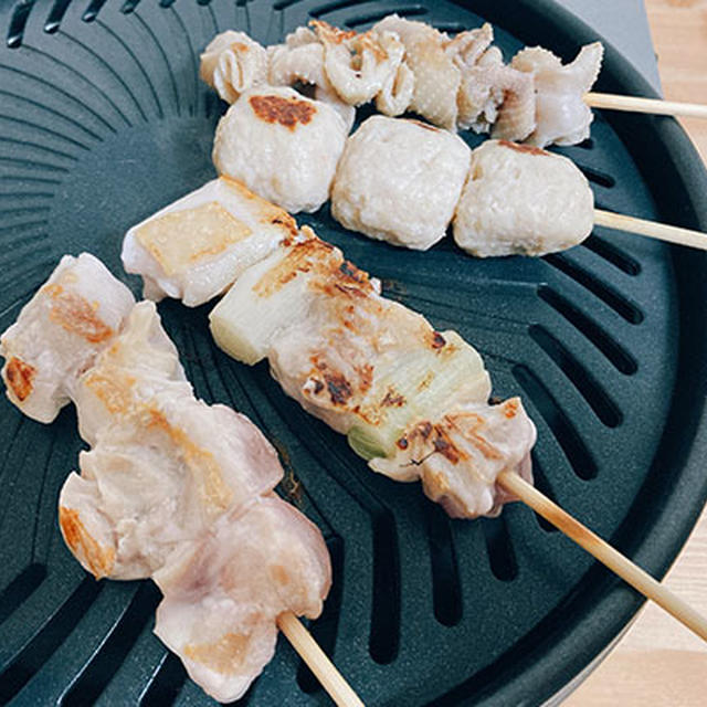 やきまるくんで焼き鳥