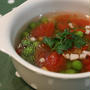 トマトとグリーンピースのスープ