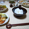 おうちランチ☆肉豆腐と海老とチーズのパン粉焼き♪