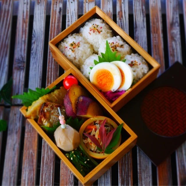 SNSとのおつきあい＊秋の空に一期一会の旦那くん弁当