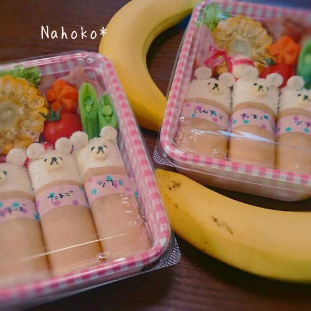 スケートスクール弁当～♪ と、桜。