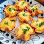 玉ねぎとコーンのハムカップキッシュ(動画レシピ)/Onion and Corn Quiche with Ham.