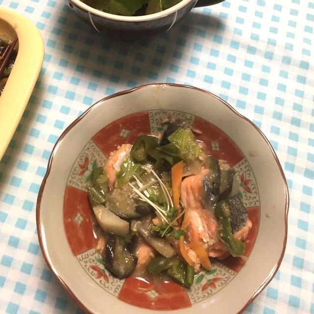 重ね煮〜鮭と野菜の味噌炒め〜