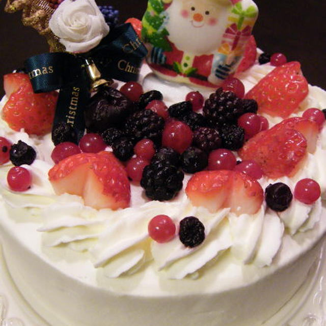 HAPPY X'mas！ベリーたっぷりデコレーションケーキ