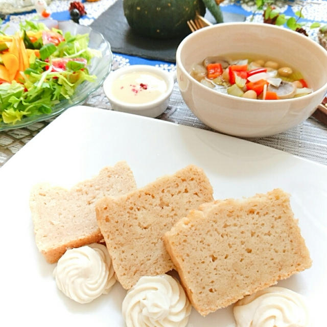【れぽ】ヴィーガン＆マクロビ仕様の米粉パウンドケーキ