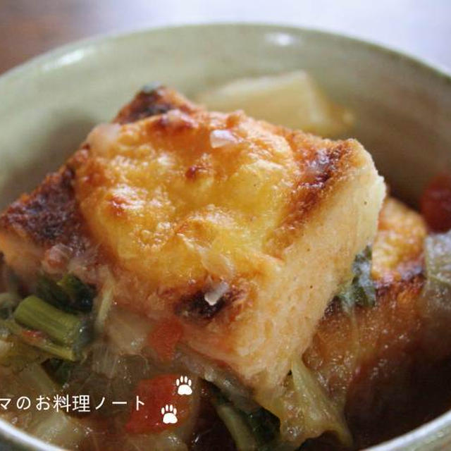 チーズトーストスープで朝ごはん