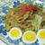 焼うどん、冷凍うどん、コシがあって良い。