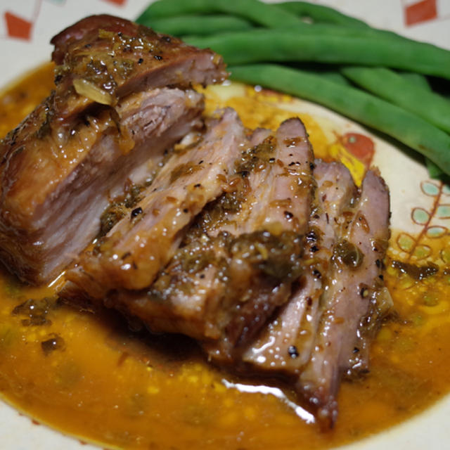 今日の一皿《キューバ風モホローストポーク》 Mojo-Marinated Roast Pork