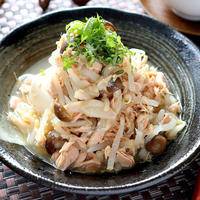 しめじともやしのツナ冷奴【レンジで簡単ダイエットおかず】｜レシピ・作り方