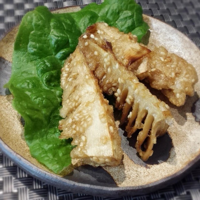 筍のゴマ唐揚げ