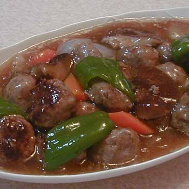 肉団子＆豆腐の海老塩餡かけ