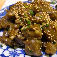 こんにゃくとごぼうの焼肉のタレ炒め