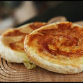 セサミベーコンの平焼きパン*