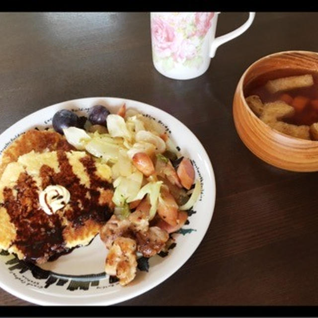 朝ごはん & 訪問